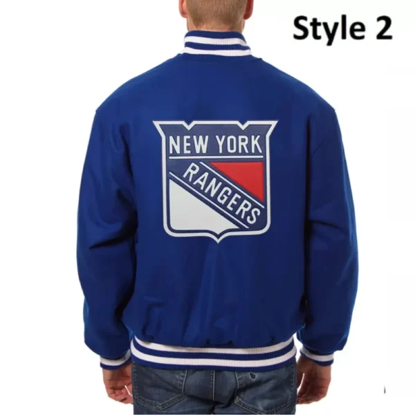NY Rangers Bomber Jacket - Image 4