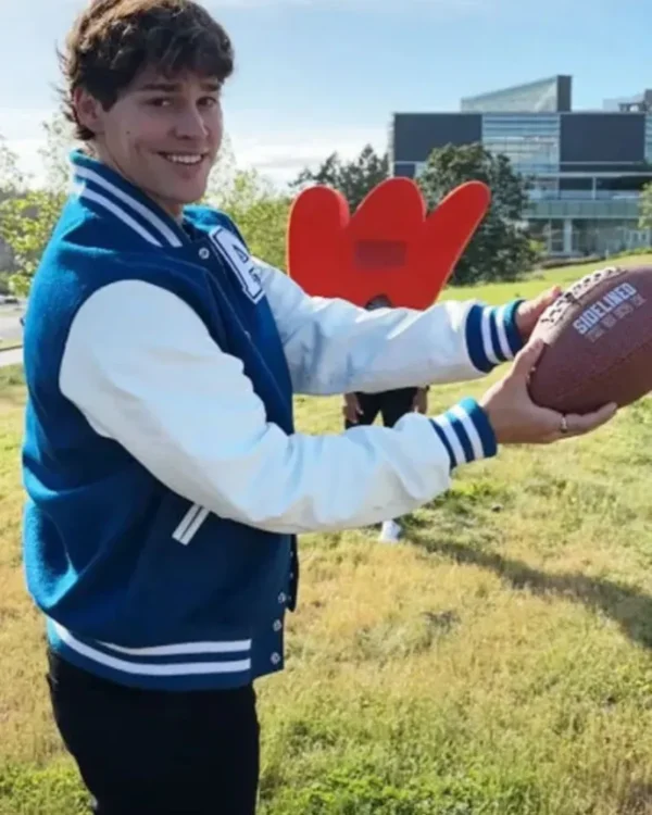Sidelined The QB and Me Drayton Lahey Varsity Jacket - Image 2