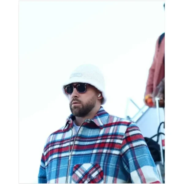 Travis Kelce Cheif vs Panther Plaid Jacket - Image 4