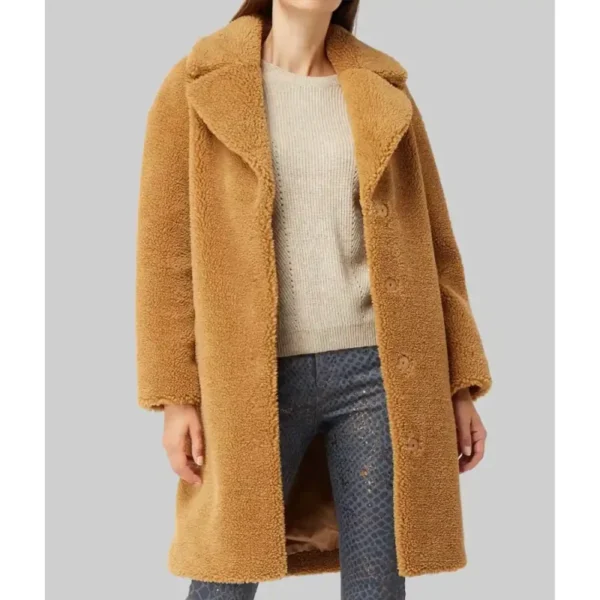 We Live in Time Almut Shearling Coat - Image 2