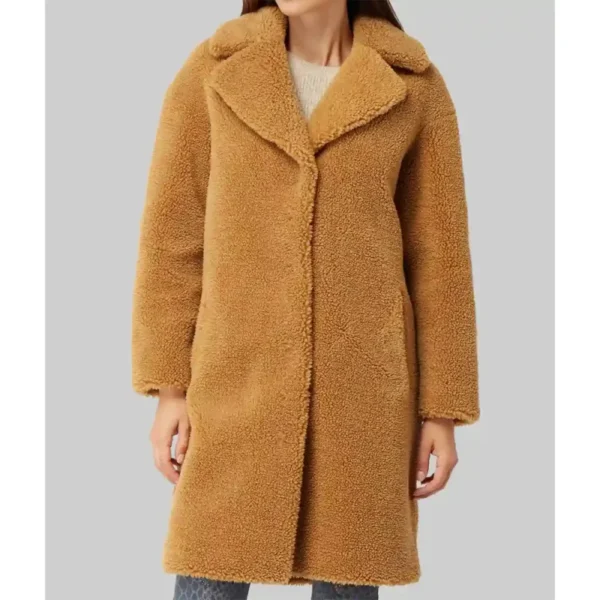 We Live in Time Almut Shearling Coat - Image 3