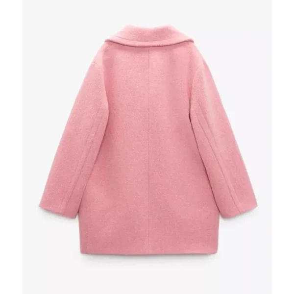 Wednesday S02 Enid Sinclair Pink Coat - Image 3