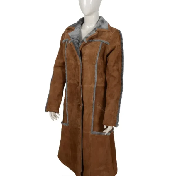 Yellowstone Beth Dutton Suede Leather Coat - Image 3