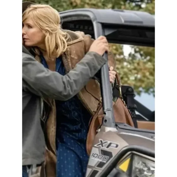 Yellowstone Beth Dutton Suede Leather Coat - Image 6