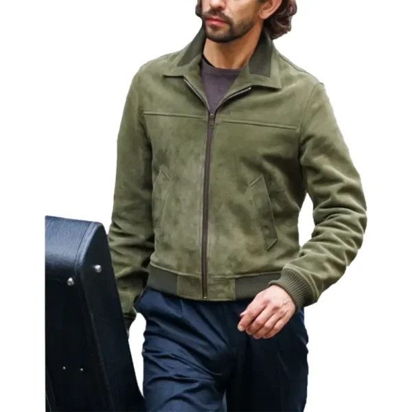 Black Doves Ben Whishaw Suede Jacket - Image 2