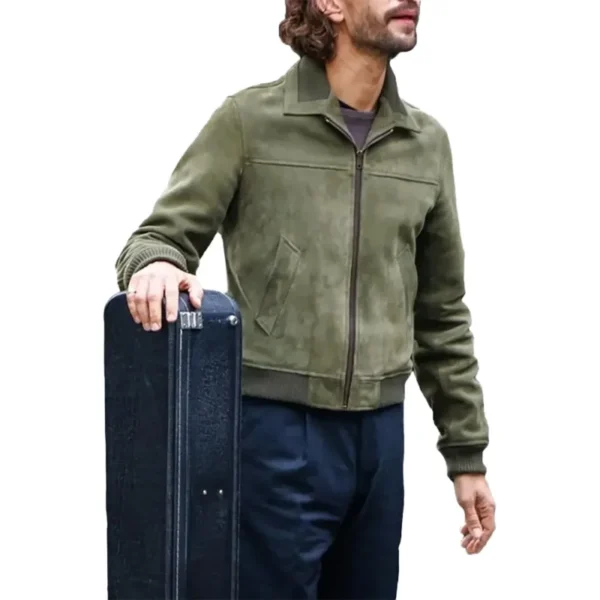 Black Doves Ben Whishaw Suede Jacket - Image 3