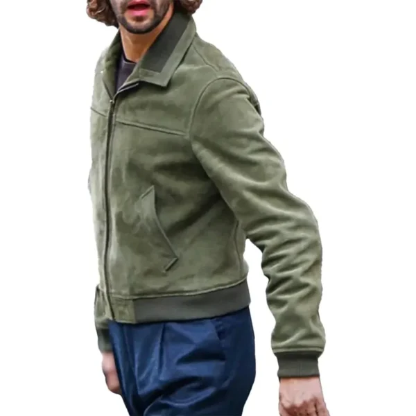 Black Doves Ben Whishaw Suede Jacket - Image 4