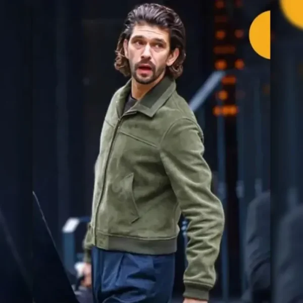 Black Doves Ben Whishaw Suede Jacket - Image 6