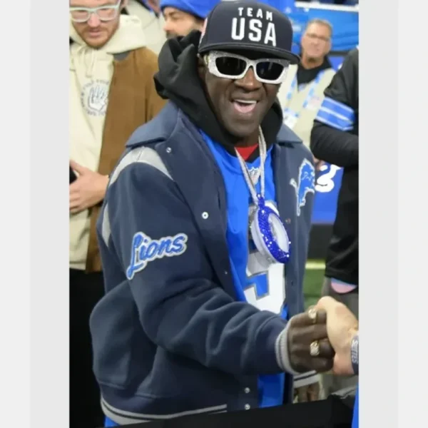 Flavor Flav Detroit Lions Bomber Jacket - Image 5