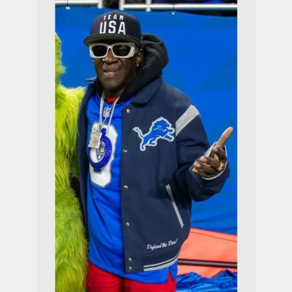 Flavor Flav Detroit Lions Bomber Jacket - Image 6