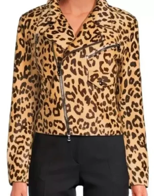 Landman Ali Larter Leopard Print Jacket - Image 2