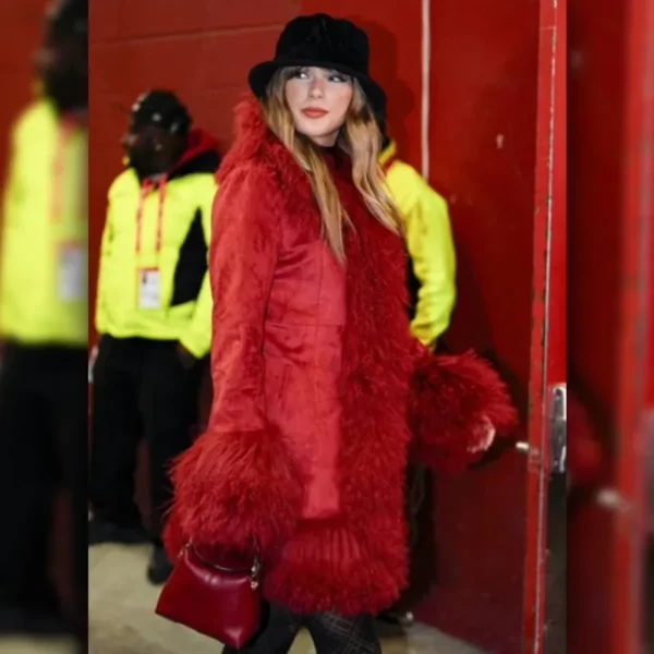 Taylor Swift Chiefs Fur Coat - Image 5
