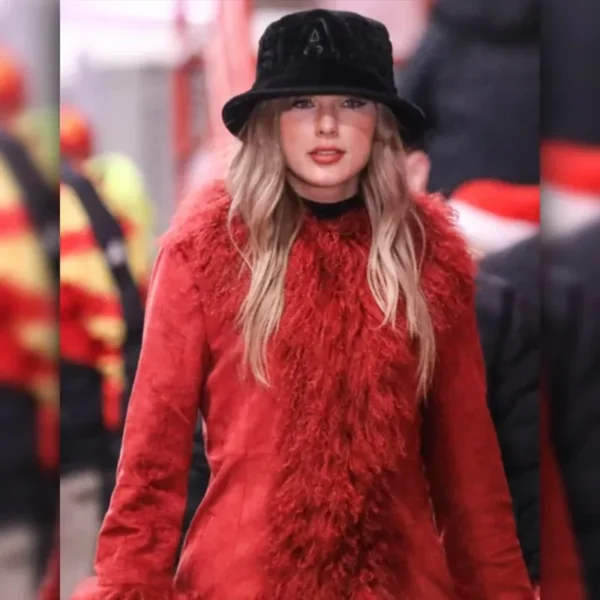 Taylor Swift Chiefs Fur Coat - Image 6