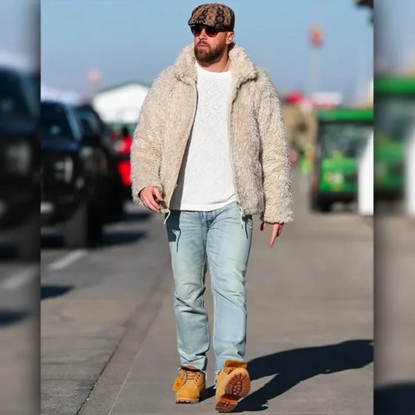 Travis Kelce MARNI Oat Shaggy Jacket - Image 6