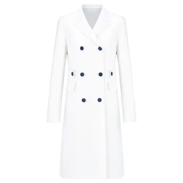 Unstoppable Premiere Jennifer Lopez White Coat - Image 2
