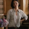 Yellowstone Monica Dutton White Denim Shirt - Image 2