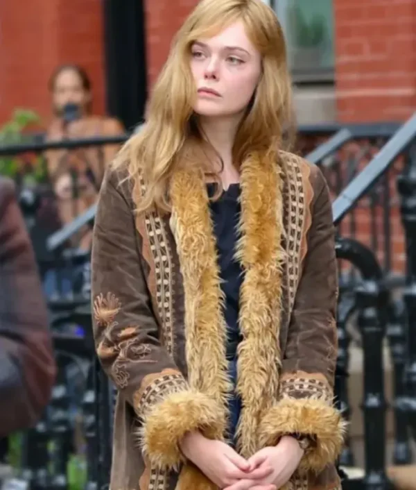A Complete Unknown 2024 Sylvie Russo Suede Fur Jacket