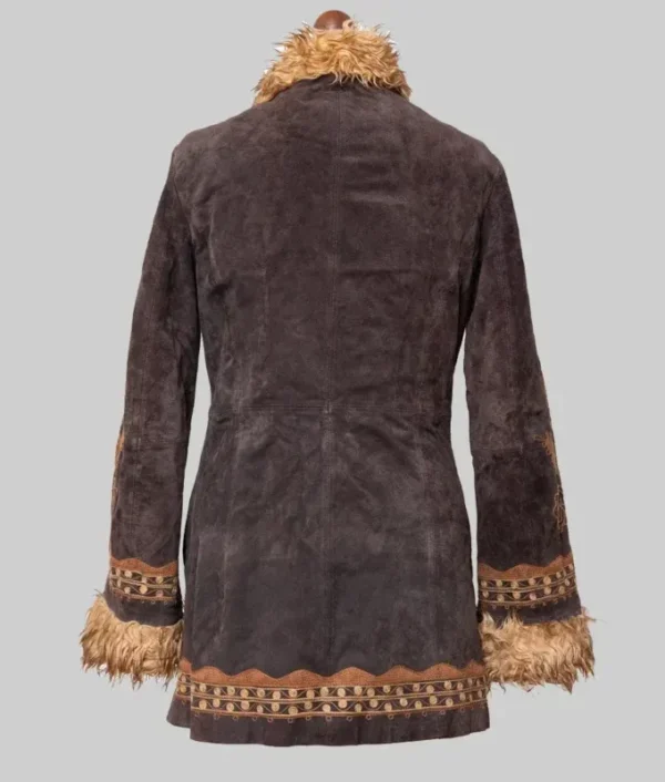 A Complete Unknown 2024 Sylvie Russo Suede Fur Jacket - Image 6