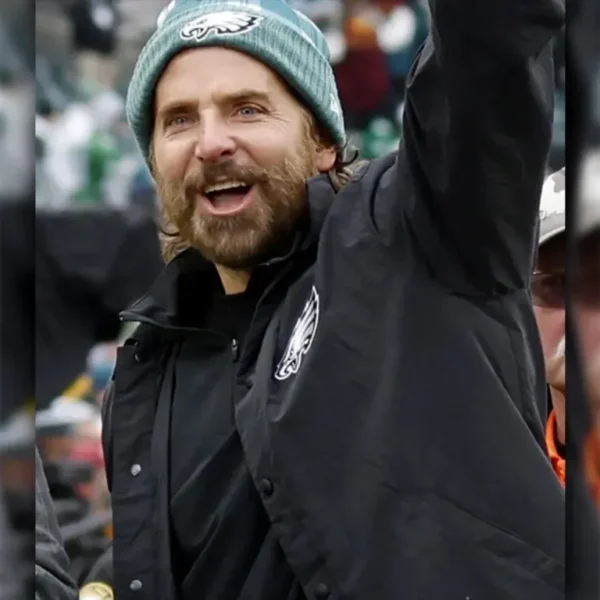 Bradley Cooper Eagles Black Jacket - Image 3