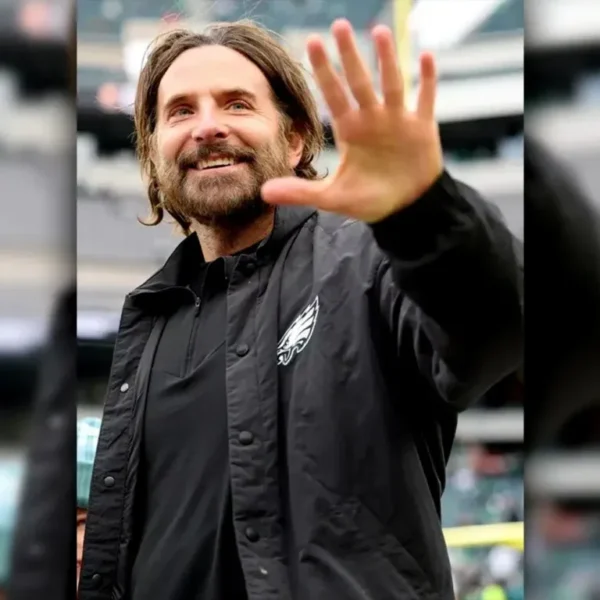 Bradley Cooper Eagles Black Jacket - Image 5