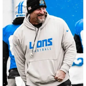 Dan Campbell Lions Gray Hoodie