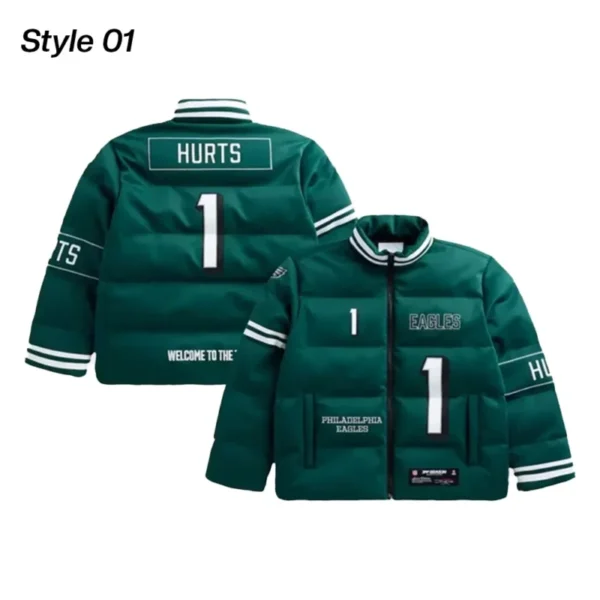 Jalen Hurts Philadelphia Eagles Puffer Jacket - Image 2
