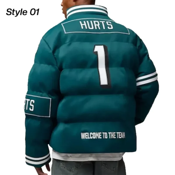 Jalen Hurts Philadelphia Eagles Puffer Jacket - Image 3