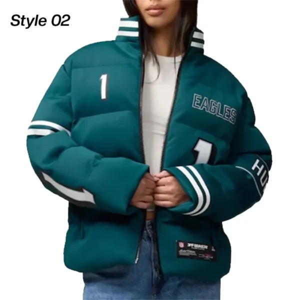 Jalen Hurts Philadelphia Eagles Puffer Jacket - Image 4