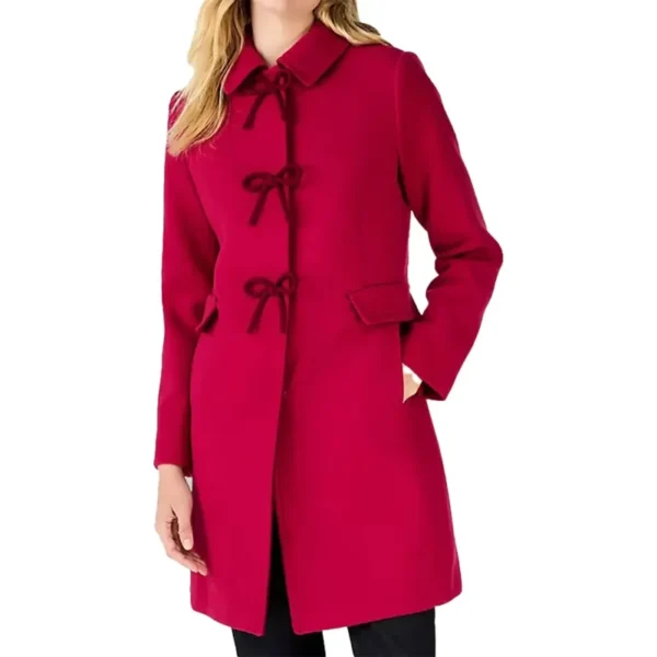 Sugarplummed 2024 Sugarplum Pink Bow Coat - Image 2