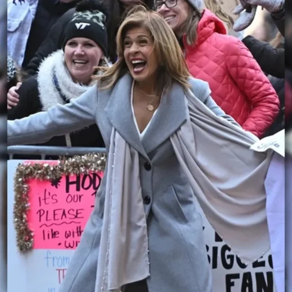The Today Show Hoda Kotb Grey Coat - Image 2
