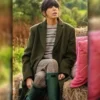 The Traitors UK 2024 Claudia Winkleman Green Coat - Image 3