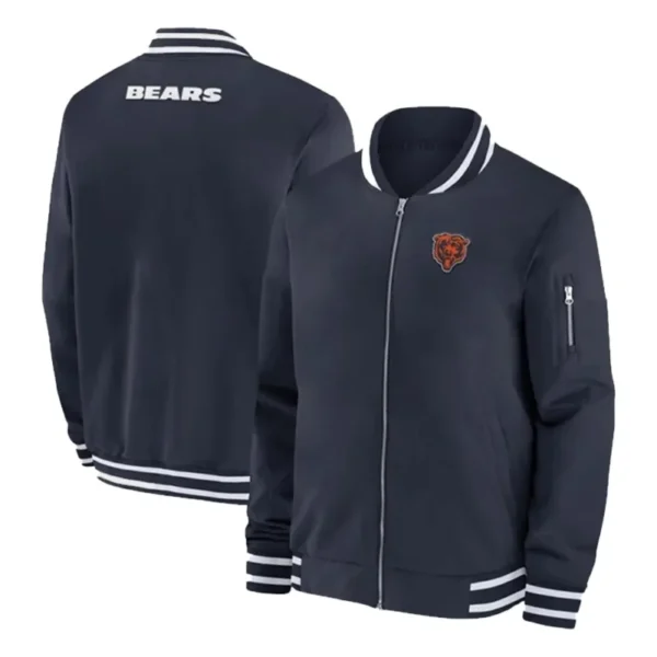 Thomas Brown Chicago Bears Bomber Jacket - Image 4