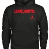 Jalen Hurts Love Hurts Black Hoodie - Image 2