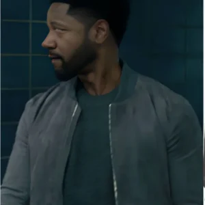 The Equalizer S05 Tory Kittles Suede Zip Bomber Jacket