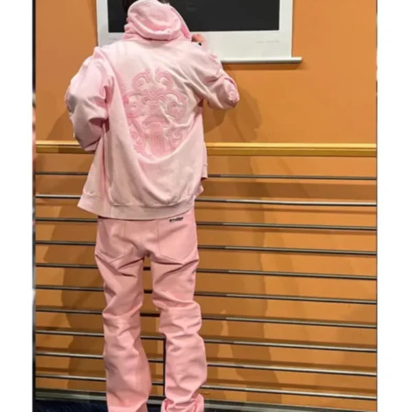 Timothee Chalamet Berlin Film Festival Pink Hoodie - Image 5