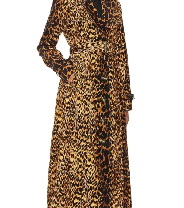 Beyond the Gates Hayley Lawson Leopard Trench Coat - Image 2