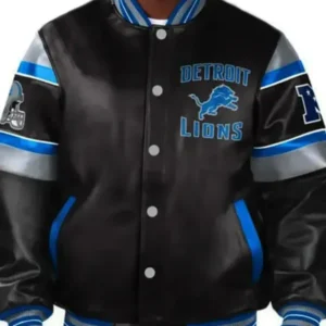 Detroit Lions Leather Jacket