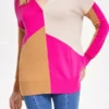 Happy’s Place S01 Melissa Peterman Colorblock V-Neck Top - Image 2
