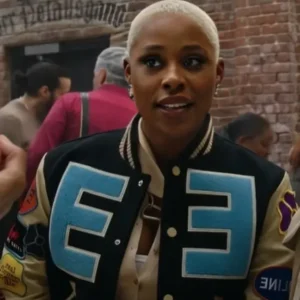 Harlem S03 Jerrie Johnson Black Letterman Jacket