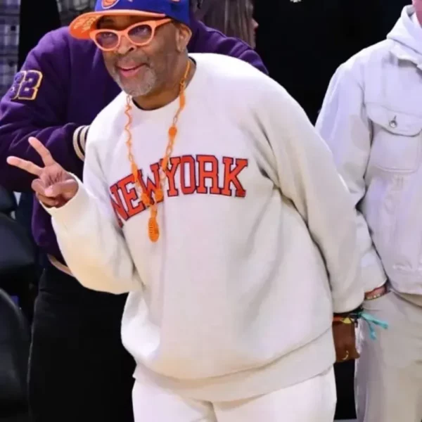 Spike Lee Grey New York Knicks Sweatshirt - Image 2