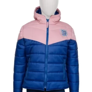 Women’s Pink and Blue Puffer Jacket