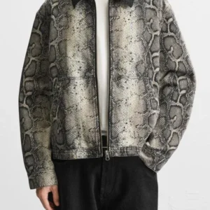 Access Hollywood Scott Evans Snake Skin Print Jacket