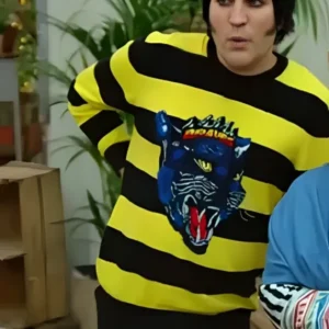 Bake Off Noel Fielding Striped Tiger Sweater