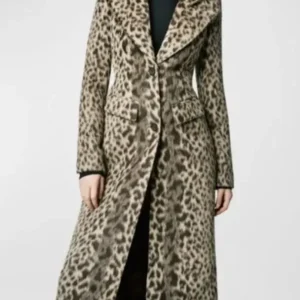 Found S02 Shanola Hampton Leopard Print Coat
