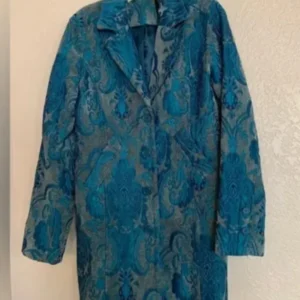 Ghost Whisperer 2025 Jennifer Love Hewitt Blue Tapestry Coat