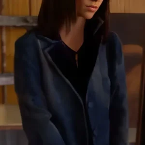 Ghost Whisperer 2025 Jennifer Love Hewitt Blue Tapestry Coat