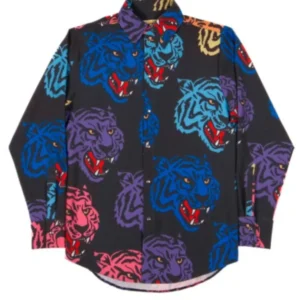 Great Celebrity Bake Off Noel Fielding Multi Color Tigers Shirt