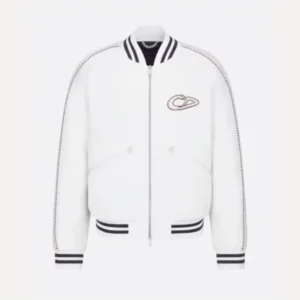 Kylian Mbappe Christian White Varsity Jacket