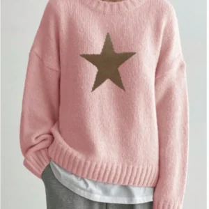 La Dolce Villa 2025 Maia Reficco Pink Silver Star Sweater