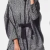 Meghan Markle Monochrome Cape Style Striped Jacket
